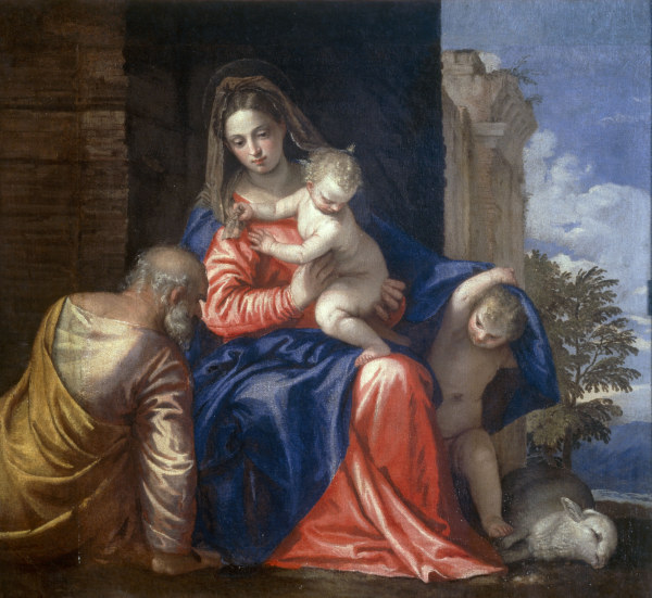 P.Veronese / Holy Fam.w.Boy John /c.1560 à Paolo Veronese (alias Paolo Caliari)