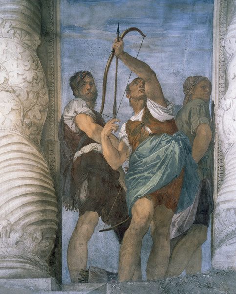 Veronese / Three bowmen à Paolo Veronese (alias Paolo Caliari)