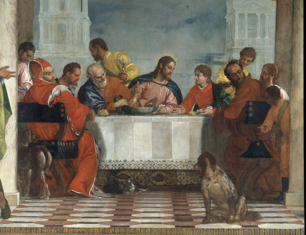 Veronese / Feast in the House of Levi à Paolo Veronese (alias Paolo Caliari)