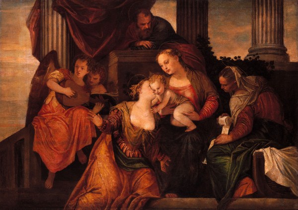 Veronese / Myst.Marriage of St.Catherine à Paolo Veronese (alias Paolo Caliari)