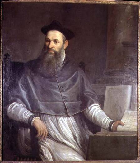 Portrait of Daniele Barbaro (1513-70) à Paolo Veronese (alias Paolo Caliari)