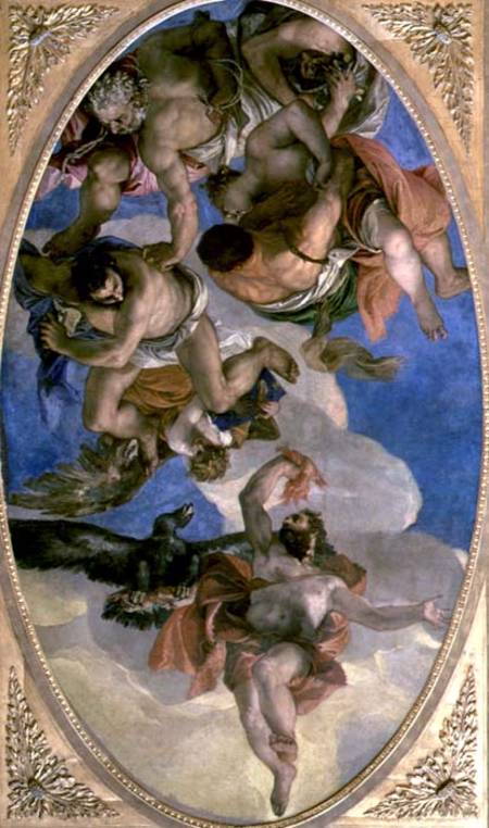 Jupiter Striking Down the Vices à Paolo Veronese (alias Paolo Caliari)