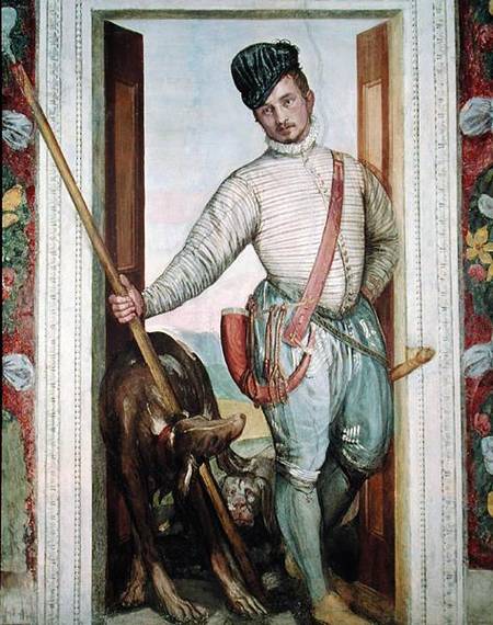 Self Portrait in Hunting Costume à Paolo Veronese (alias Paolo Caliari)