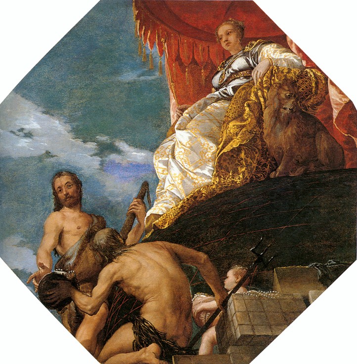 Venus with Hercules and Neptune à Paolo Veronese (alias Paolo Caliari)