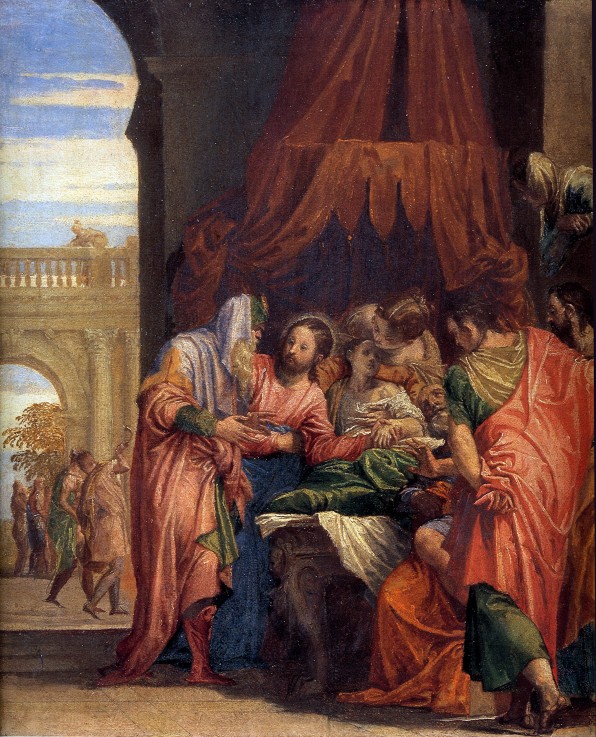 Raising of Jairus' Daughter à Paolo Veronese (alias Paolo Caliari)