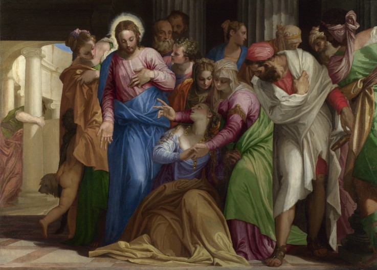 The Conversion of Mary Magdalene à Paolo Veronese (alias Paolo Caliari)