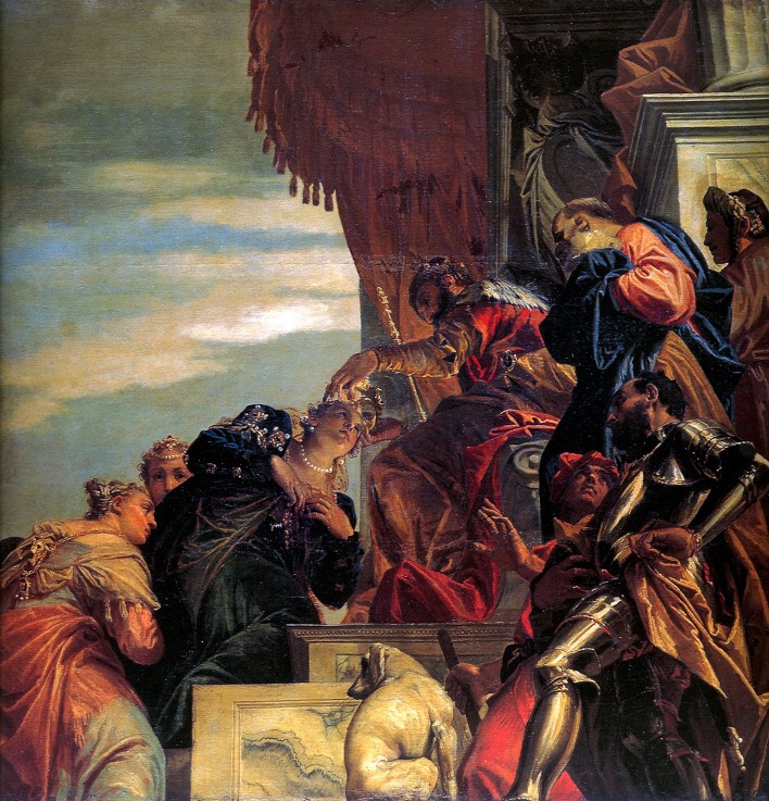 The Coronation of Esther à Paolo Veronese (alias Paolo Caliari)