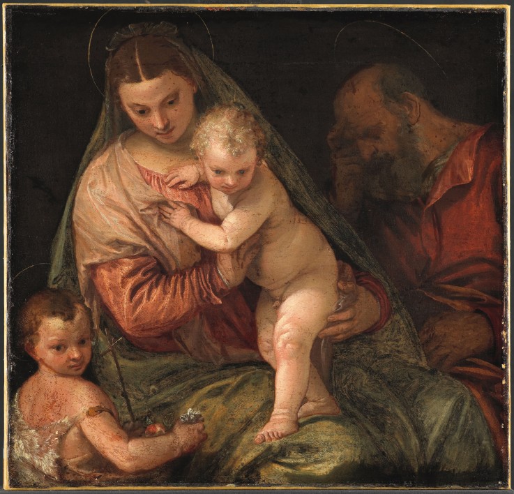The Holy Family with John the Baptist as a Boy à Paolo Veronese (alias Paolo Caliari)