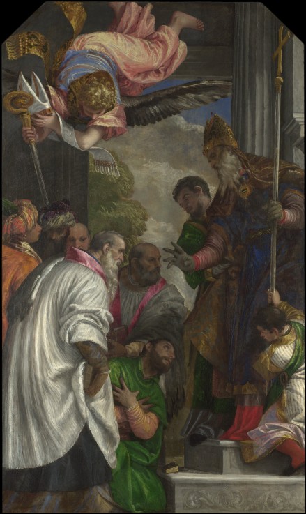 The Consecration of Saint Nicholas à Paolo Veronese (alias Paolo Caliari)