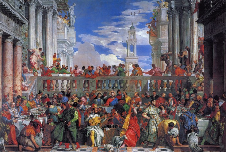 The Wedding Feast at Cana à Paolo Veronese (alias Paolo Caliari)