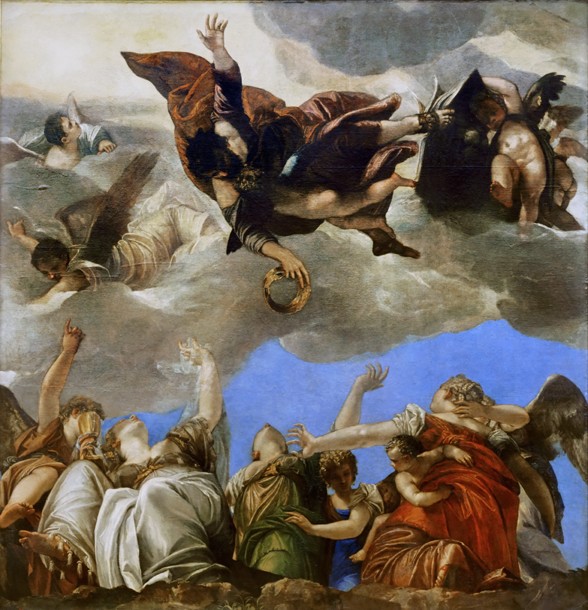 Saint Mark rewarding the theological virtues à Paolo Veronese (alias Paolo Caliari)