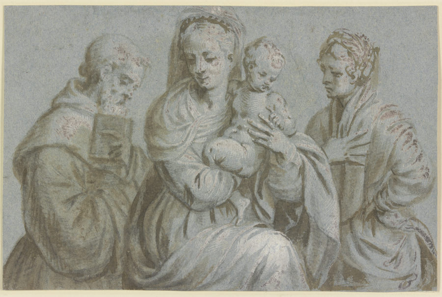 Maria mit dem Jesuskind zwischen Joseph und der Heiligen Katharina à Paolo Veronese (alias Paolo Caliari)
