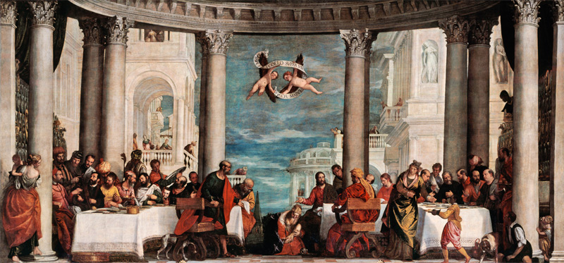 Feast in the House of Simon the Pharisee à Paolo Veronese (alias Paolo Caliari)