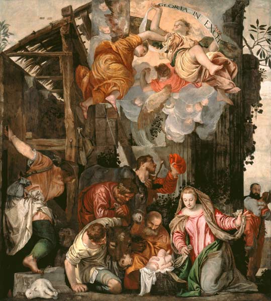 Adoration of the Shepherds / Veronese à Paolo Veronese (alias Paolo Caliari)