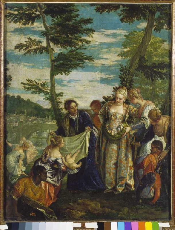 La découverte de l'enfant Moïse à Paolo Veronese (alias Paolo Caliari)