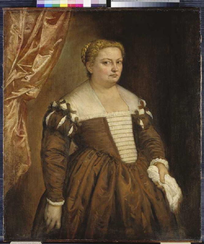 Bildnis einer venezianischen Dame. à Paolo Veronese (alias Paolo Caliari)