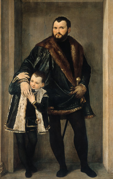 Giuseppe da Porto and his Son à Paolo Veronese (alias Paolo Caliari)