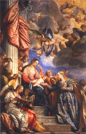 mariage mystiques Sainte Catherine à Paolo Veronese (alias Paolo Caliari)