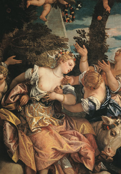 The Rape of Europa  (detail of 60256) à Paolo Veronese (alias Paolo Caliari)