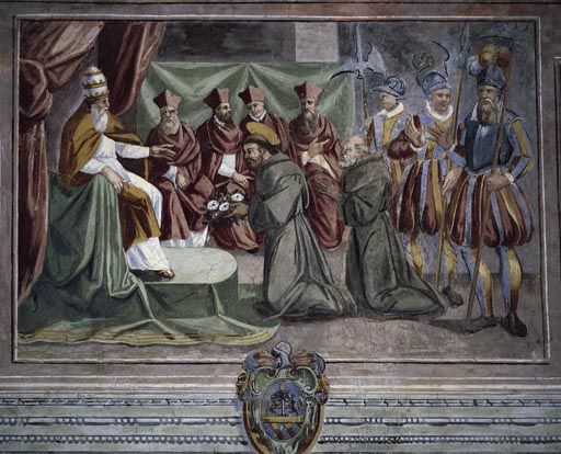 Der Heilige Franziskus vor dem Papst à Vetralla Latium