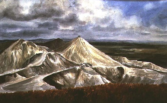Cornish Landscape - China Clay quarries at St. Austell  à Vic  Trevett
