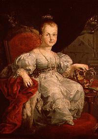portrait de Isabelle II  d'Espagne en tant que fille à Vicente López y Portaña