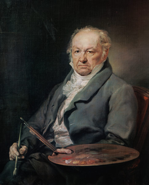 Le peintre Francisco José de Goya. à Vicente López y Portaña