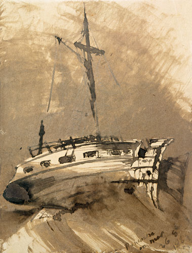 A Ship in Choppy Seas à Victor Hugo