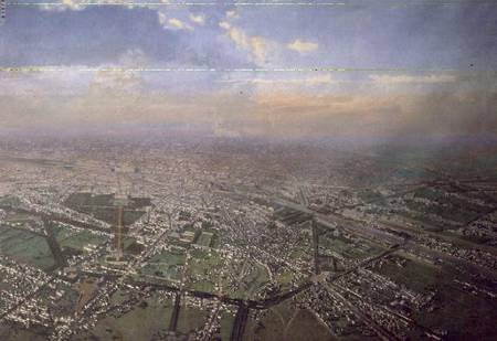 Aerial View of Paris à Victor Naulet