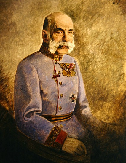 Franz Joseph I of Austria, c.1916 à Vienna Nedomansky Studio