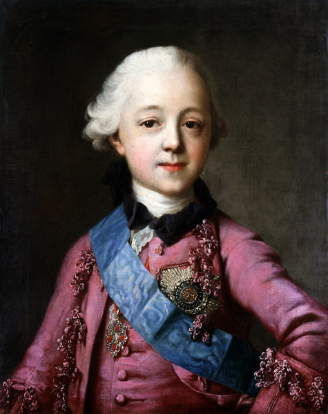 Portrait of Grand Duke Pavel Petrovich (1754-1801) à Vigilius Erichsen