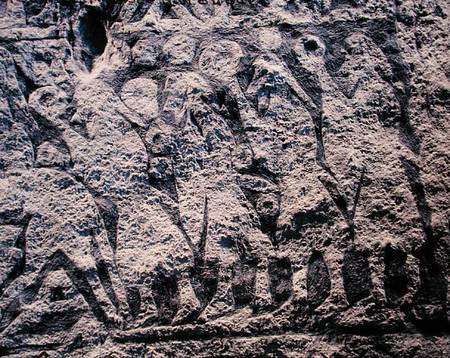 Detail of a ritual procession, from the Isle of Gotland à Viking