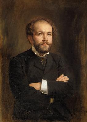 Portrait of Nikolai Karlovich Medtner (1879-1951) 1906 (oil on canvas)