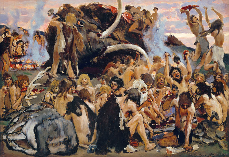 The Stone Age. A Feast à Viktor Michailowitsch Wasnezow