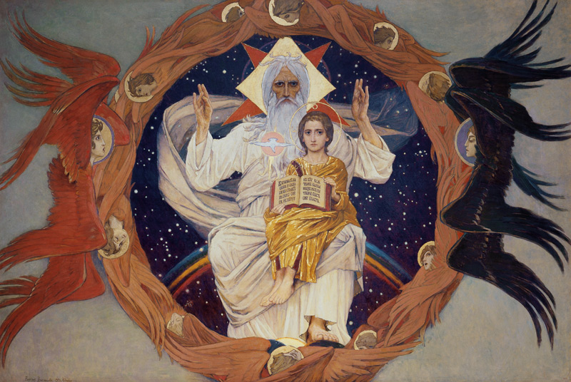 The Holy Trinity (Otechestvo) à Viktor Michailowitsch Wasnezow