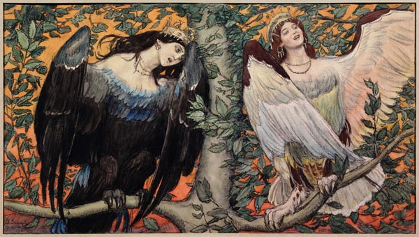 Sirin and Alkonost. A Song of Joy and Sorrow à Viktor Michailowitsch Wasnezow