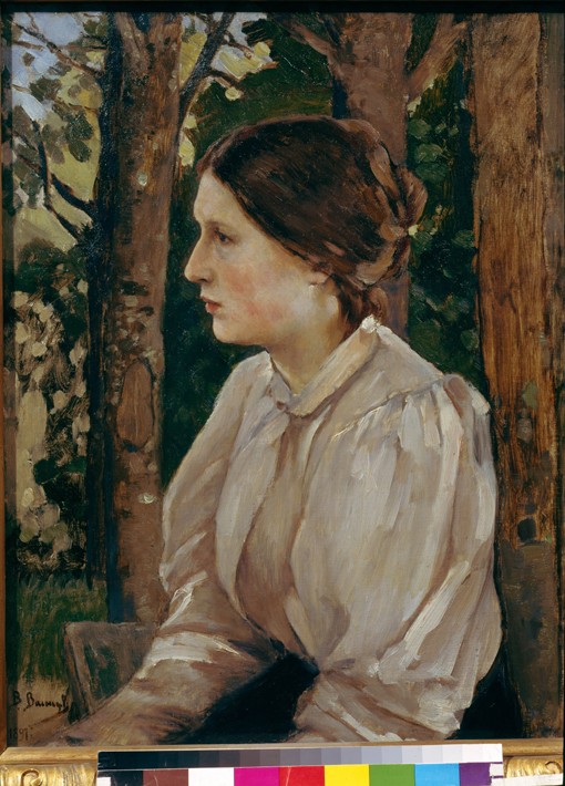 Portrait of Tatyana Viktorovna Vasnetsova, the Artist's Daughter à Viktor Michailowitsch Wasnezow
