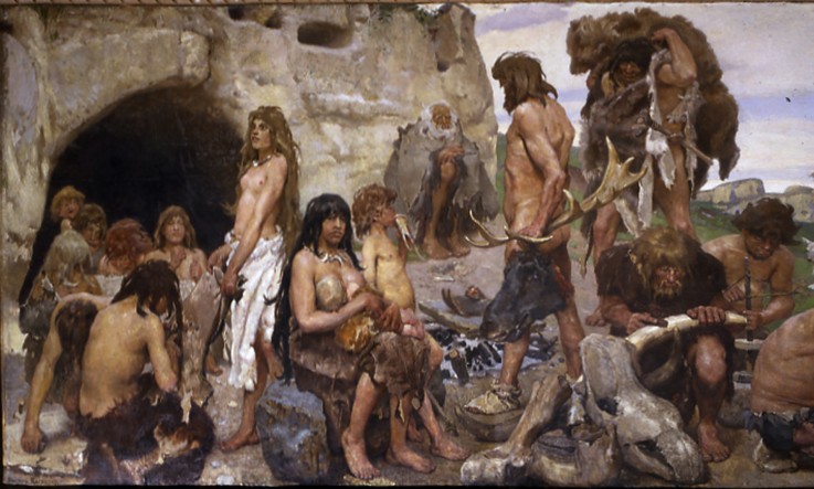 The Stone Age. Everyday life à Viktor Michailowitsch Wasnezow