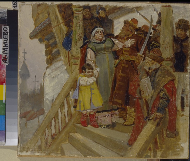 The Arrest of Marfa Boretskaya in Novgorod on 1478 à Viktor Michailowitsch Wasnezow