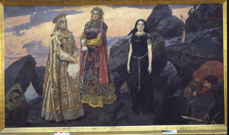 Three queens of the underground kingdom à Viktor Michailowitsch Wasnezow