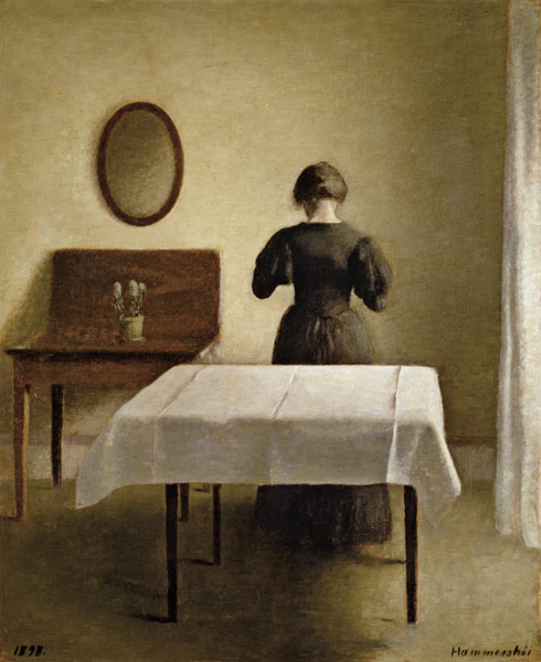 Interior à Vilhelm Hammershoi