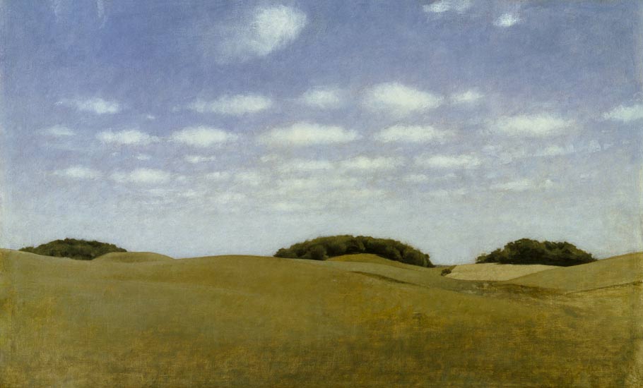 Landscape from Lejre à Vilhelm Hammershoi