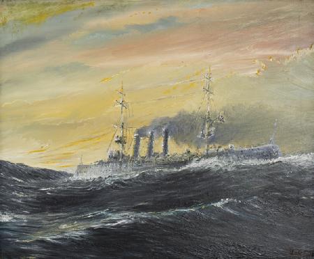 Emden rides waves of the Indian Ocean 1914