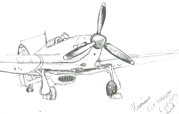 Hawker Hurricane à Vincent Alexander Booth