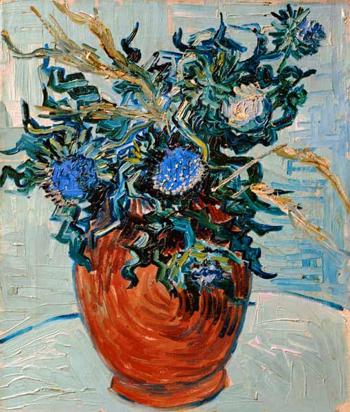 Nature morte avec des chardons à Vincent van Gogh