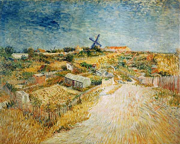 Gemüsegärten auf dem Montmartre à Vincent van Gogh