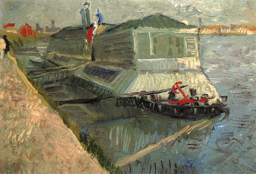 Bateau de bain à la Seine près de Asniéres à Vincent van Gogh