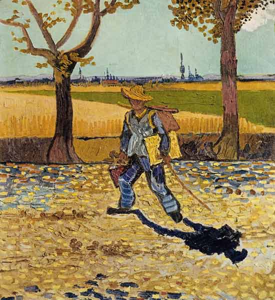 Le peintre sur le chemin de travail à Vincent van Gogh