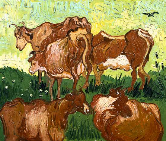 Vaches à Vincent van Gogh