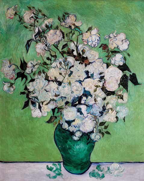 A Vase of roses à Vincent van Gogh